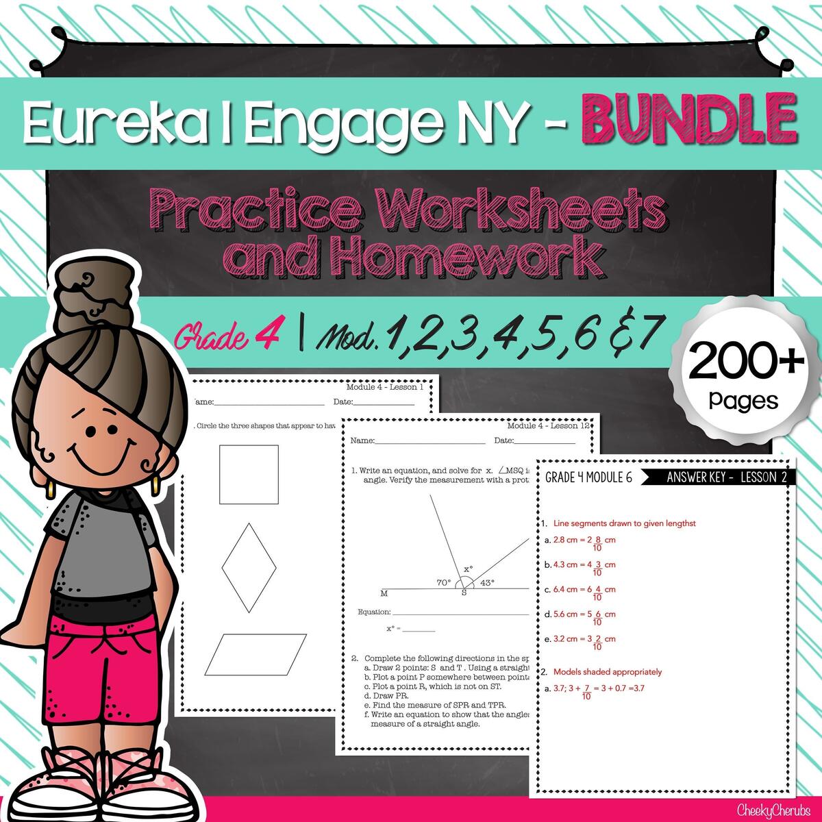 Eureka Math Engage NY Extra Worksheets For 4th Grade BUNDLE All Modules Etsy Eureka Math Engage NY Extra Worksheets For 4th Grade BUNDLE All Modules Etsy