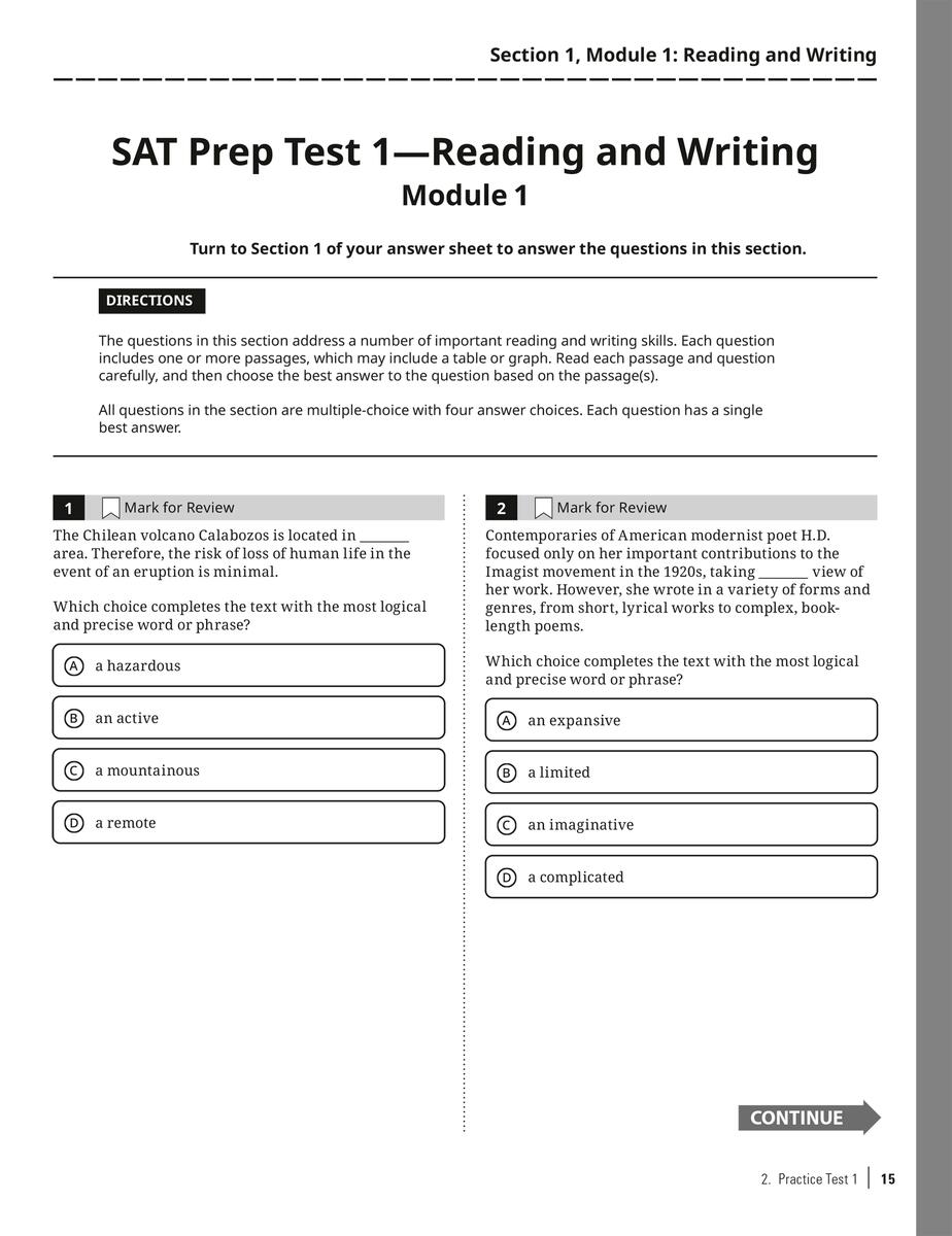 Extended Ebook Content For Princeton Review Digital SAT Premium Prep 2024 Practice Test 1 With Bubble Sheet Extended Ebook Content For Princeton Review Digital SAT Premium Prep 2024 Practice Test 1 With Bubble Sheet