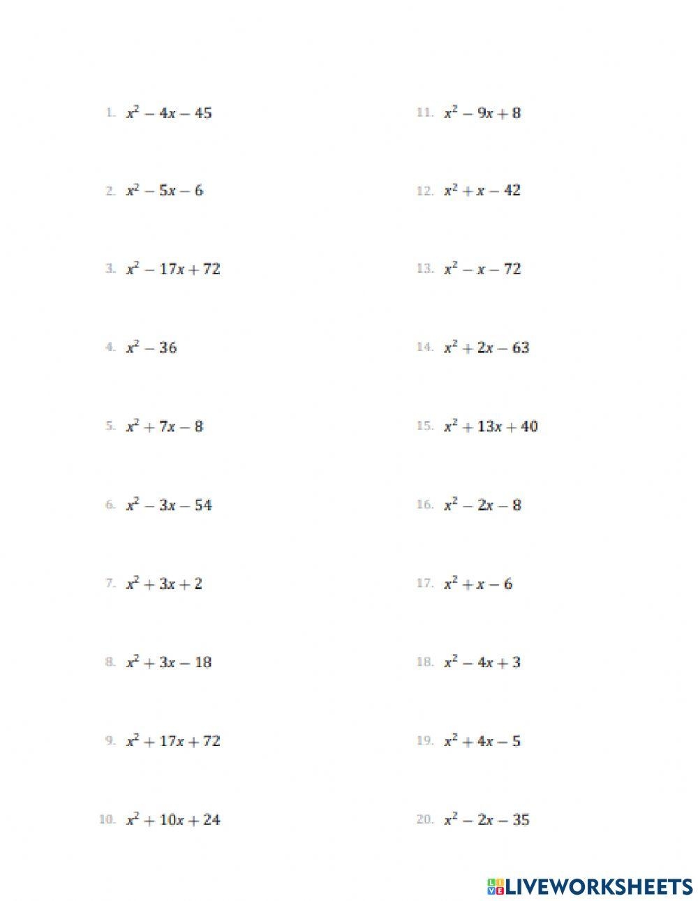 Factoring Cubic Polynomials By Tutorvista Team Issuu Worksheets Library Factoring Cubic Polynomials By Tutorvista Team Issuu Worksheets Library