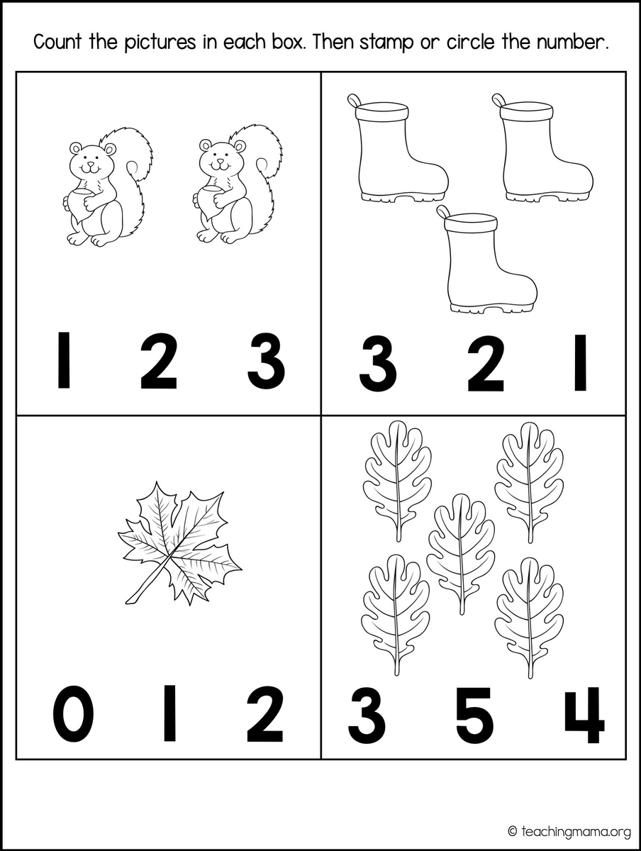 Fall Math Packet For Preschoolers Pre K May Math Literacy Made By Teachers