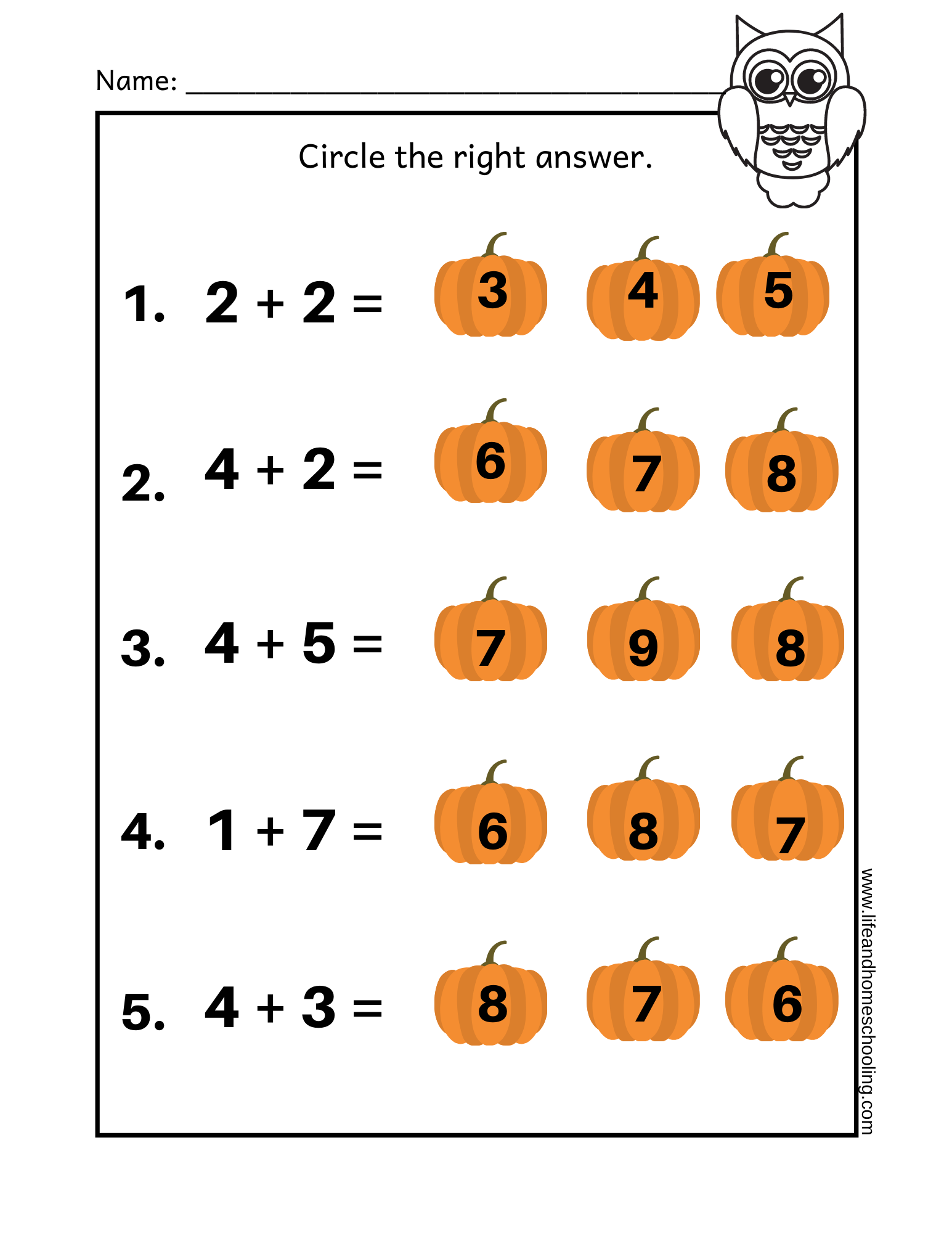 Fall Themed Kinder 2nd Grade Math Add Subtract Made By Teachers Fall Themed Kinder 2nd Grade Math Add Subtract Made By Teachers
