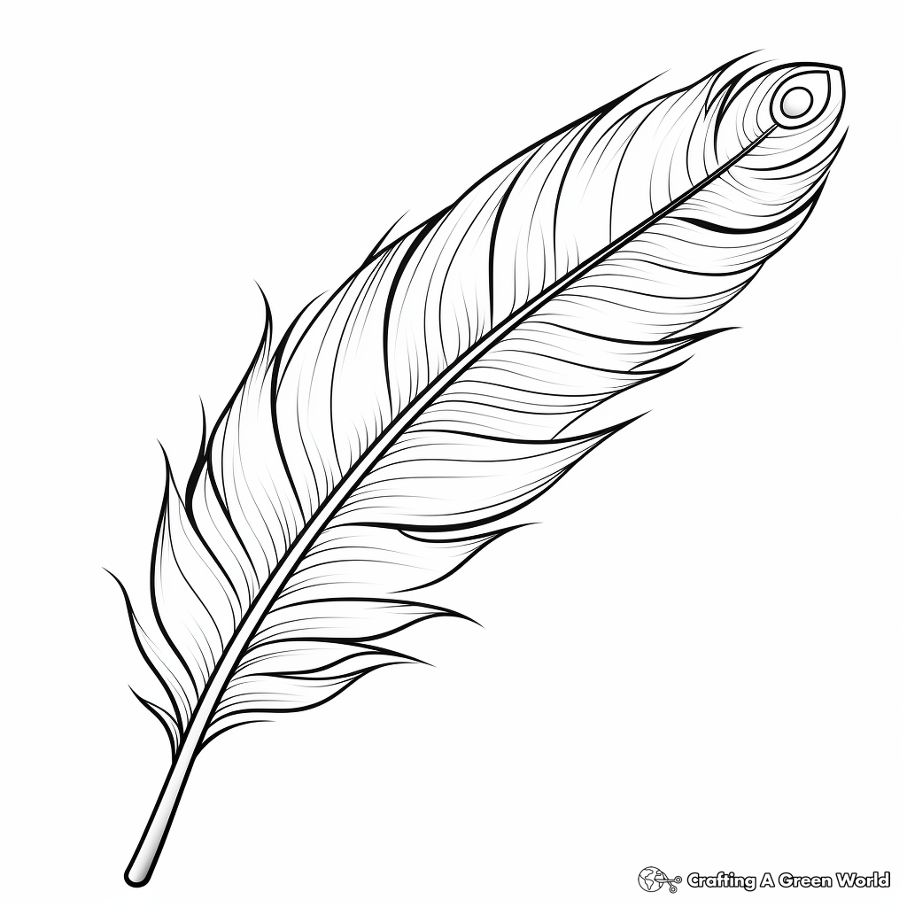 Feather Coloring Pages Free Printable