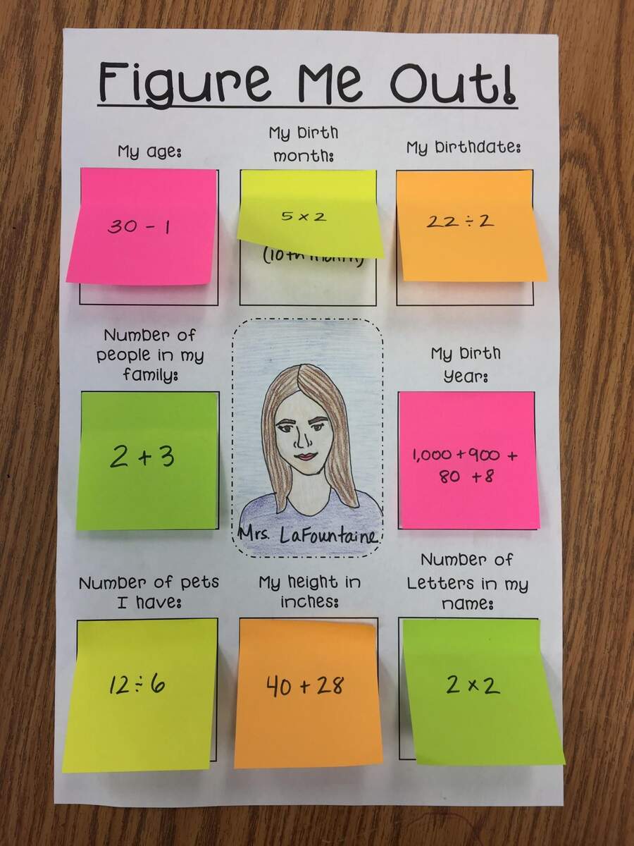Figure Me Out Math Poster Printable