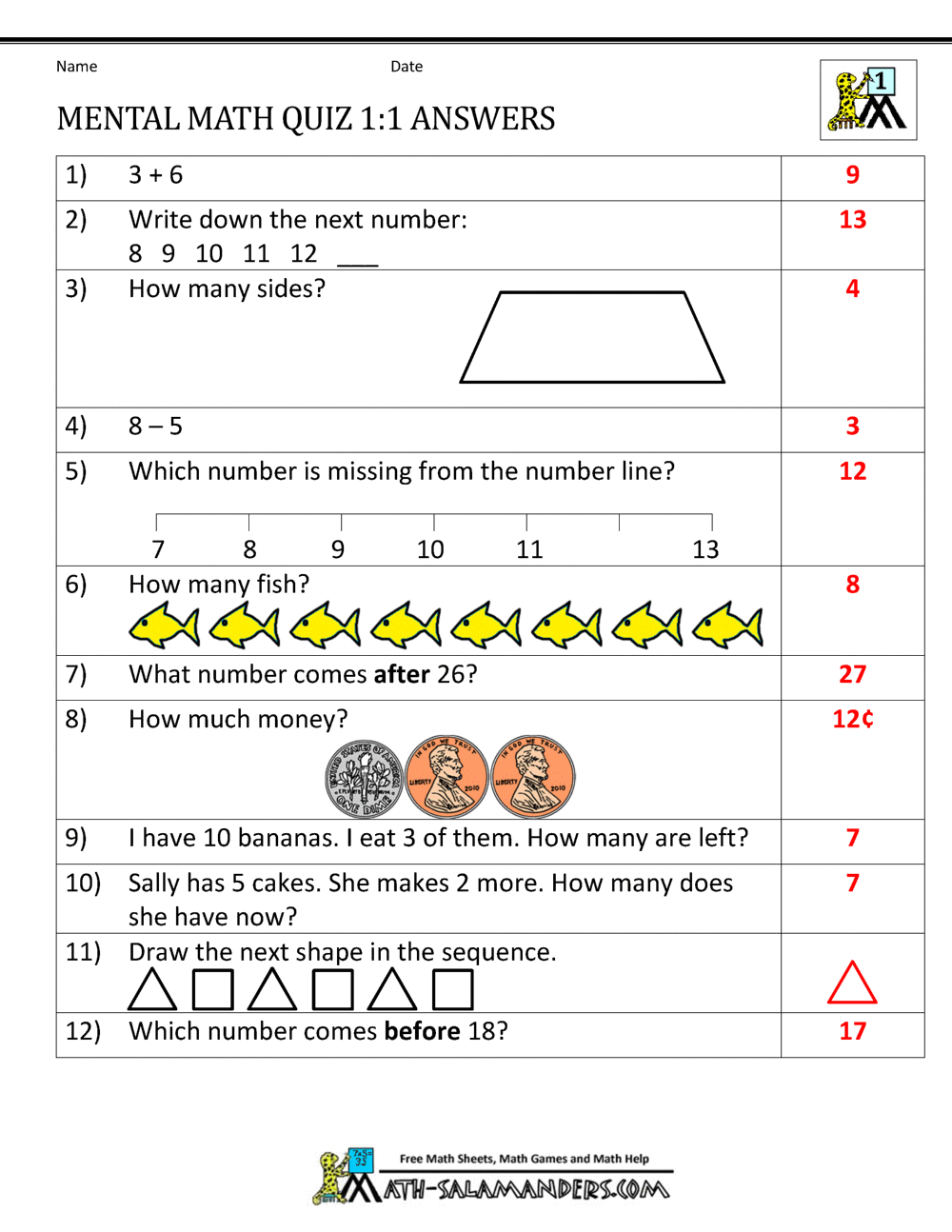Free Printable 2nd Grade Math Worksheets Canva