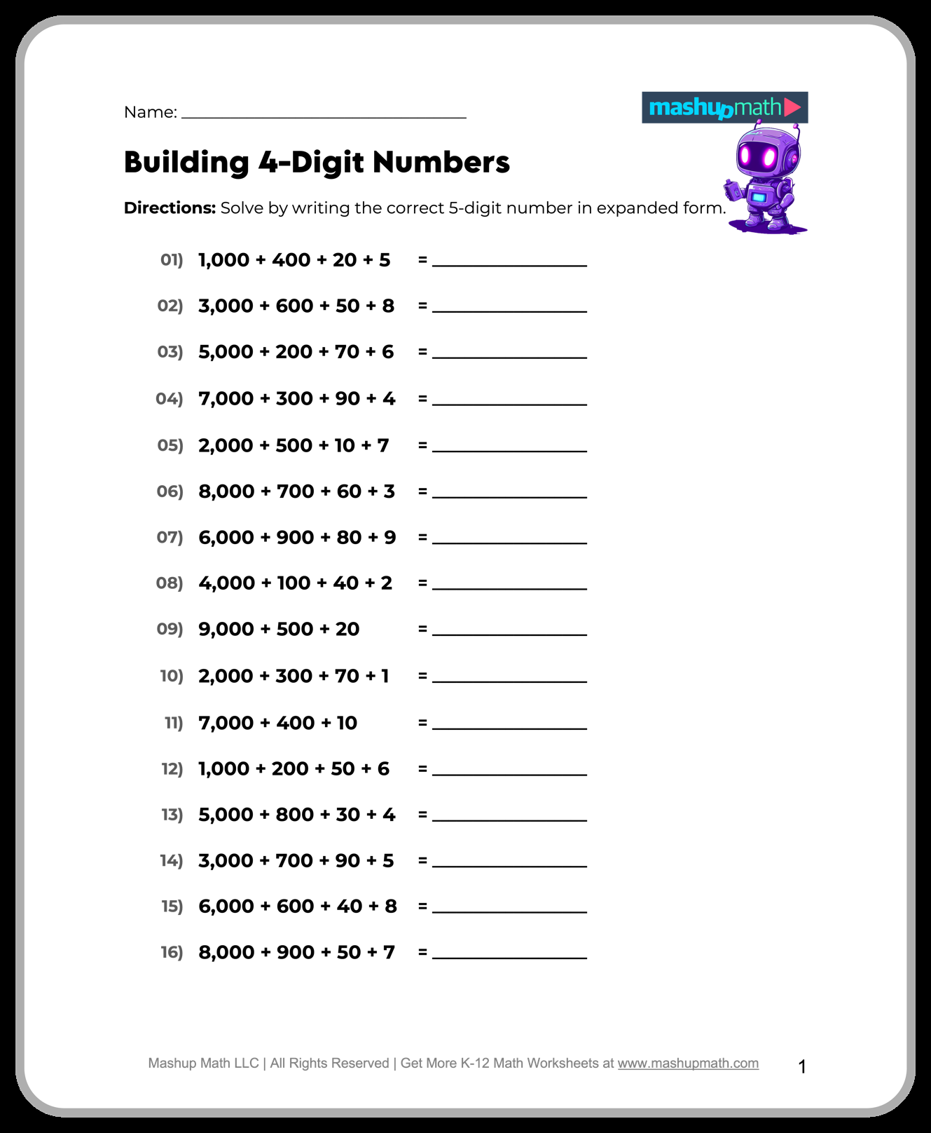 Free 5th Grade Math Worksheets Printable W Answers Mashup Math Free 5th Grade Math Worksheets Printable W Answers Mashup Math