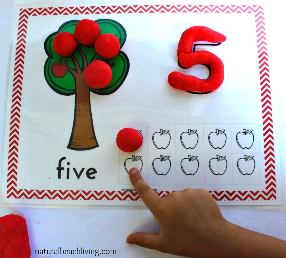 Free Apple Play Dough Mats Perfect For Preschoolers Natural Beach Living