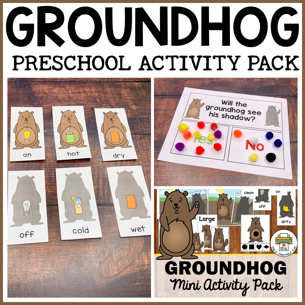 Free Groundhog Day Preschool Math Literacy Activities Free Groundhog Day Preschool Math Literacy Activities