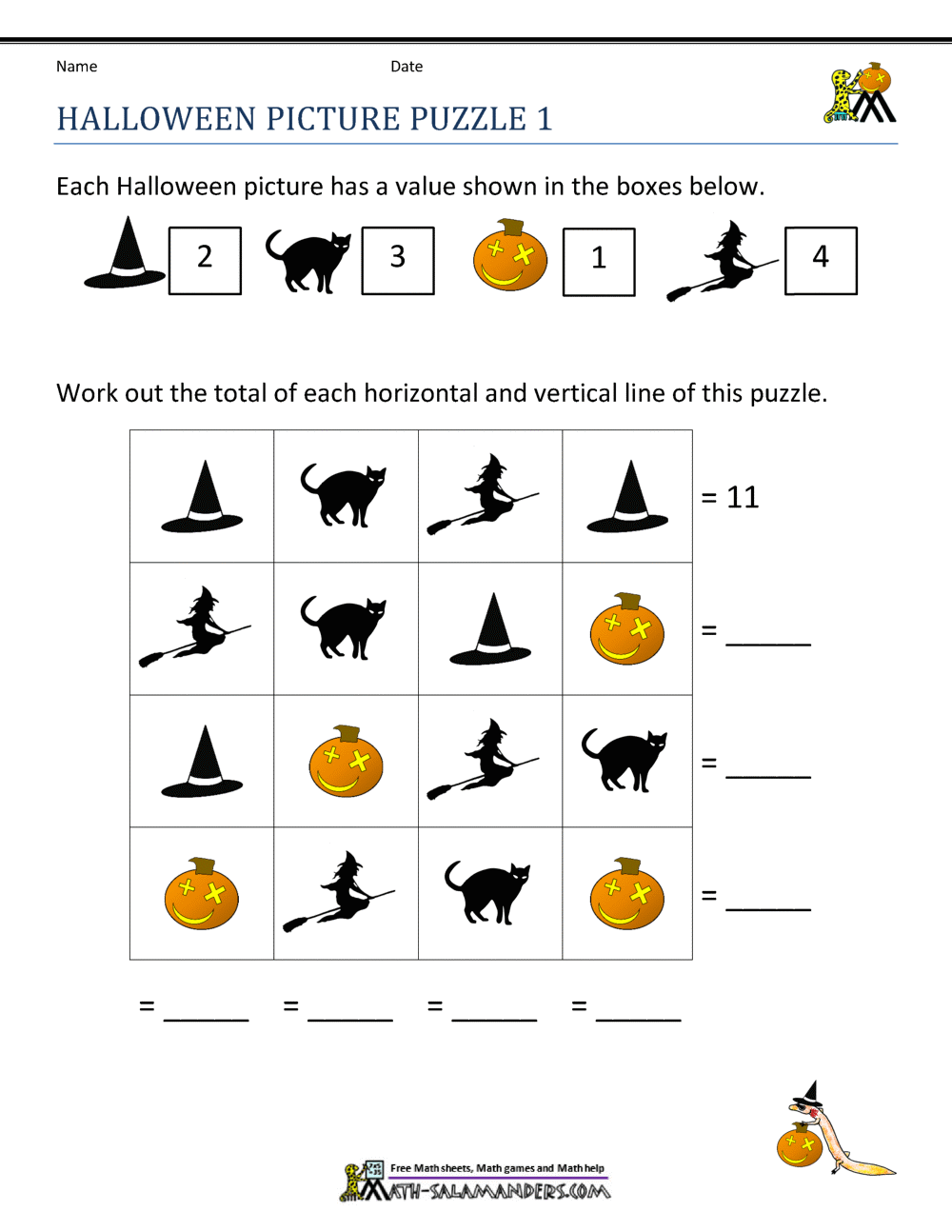 Free Halloween Math Worksheets Halloween Worksheets Get Our Free Bundle