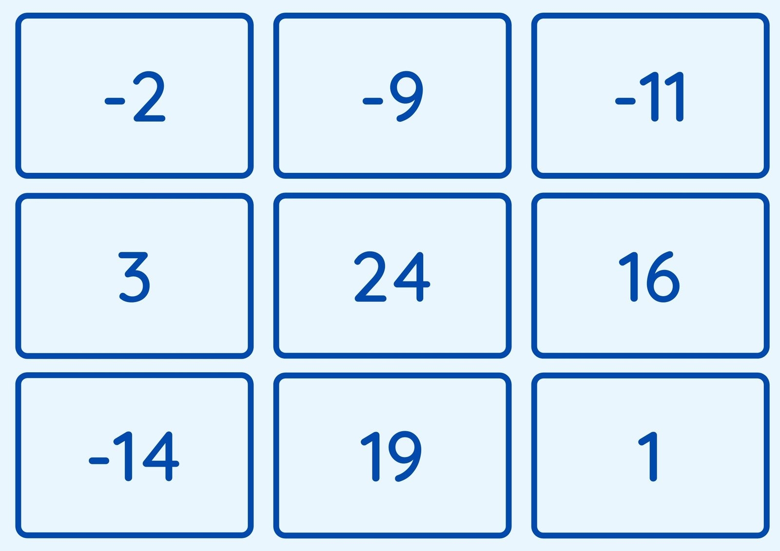 Math 24 Cards