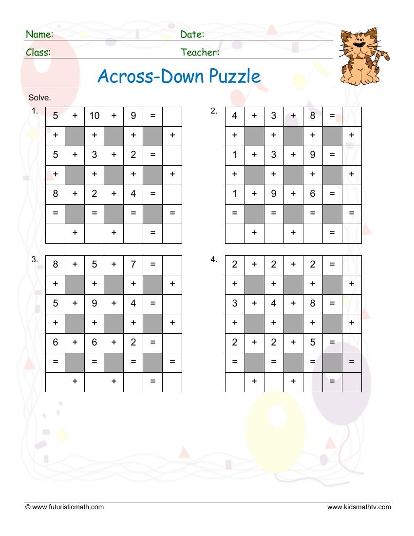 4th Grade Math Puzzles