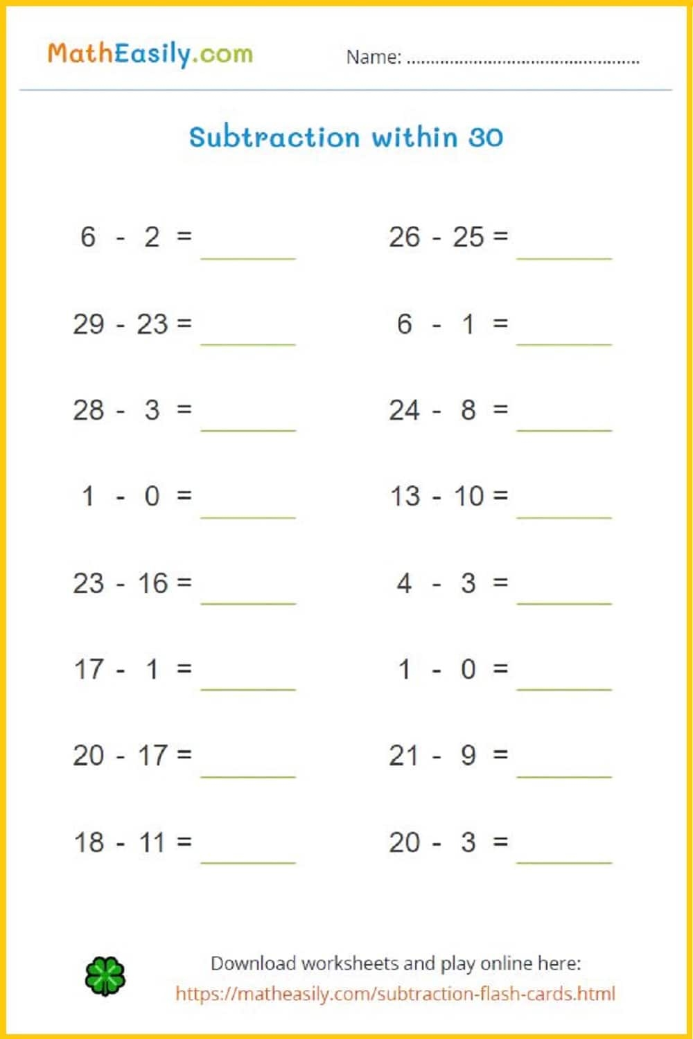 Free Printable 2nd Grade Math Worksheets Canva