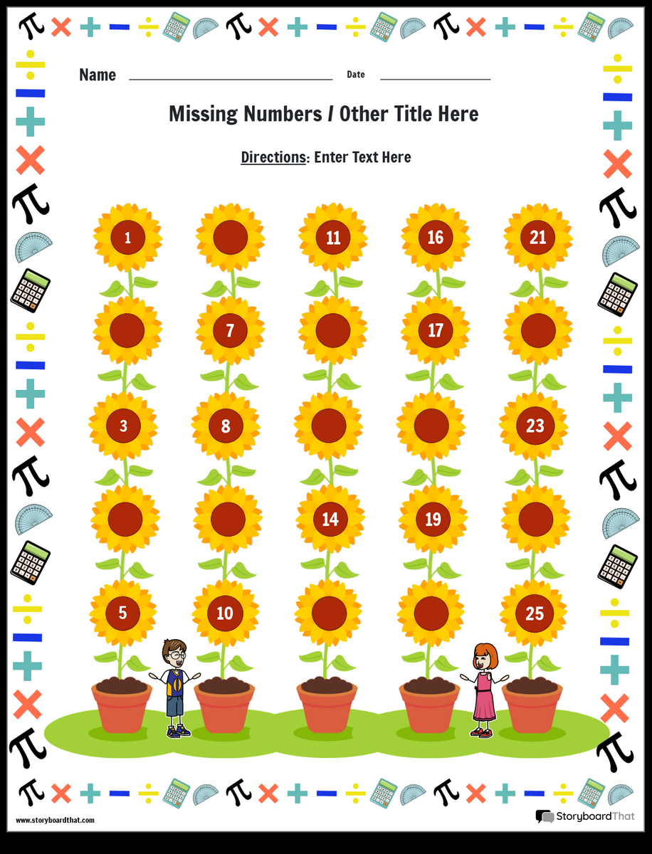 Free Missing Numbers Worksheets By Storyboard That Free Missing Numbers Worksheets By Storyboard That