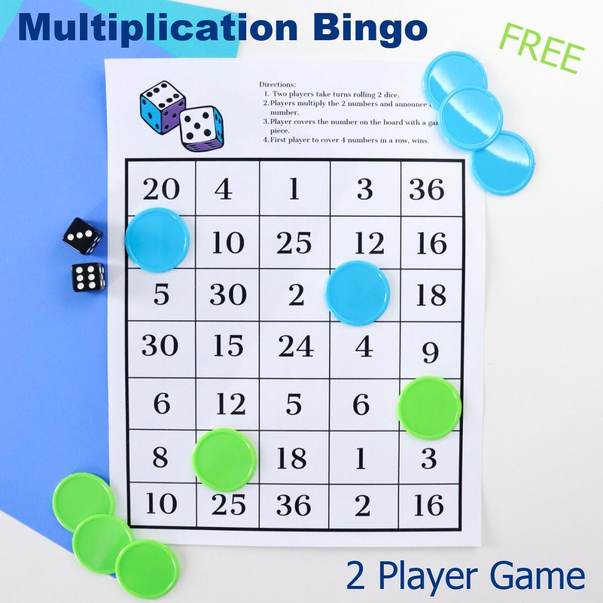 Multiplication BINGO Superstar Worksheets