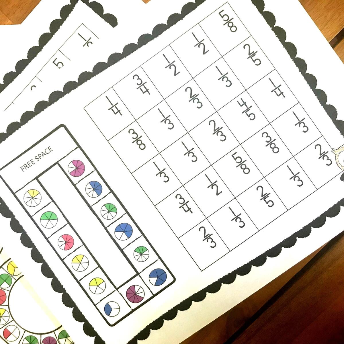 FREE No Prep FREE Printable Fraction Games For Kids Fractions Games 3rd Grade Identifying Comparing Fractions Math Centers Made By Teachers