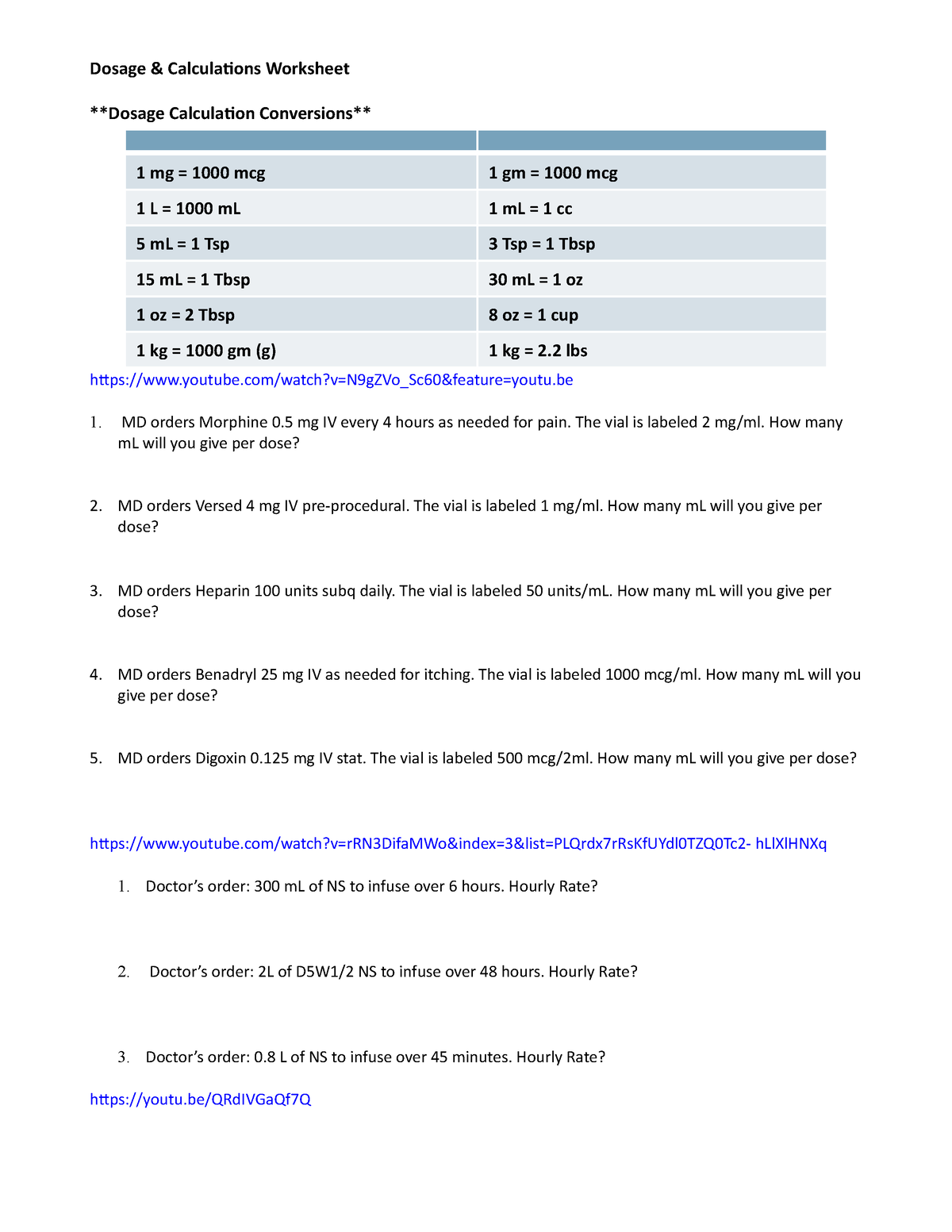 Free Nursing Math Worksheet Download Free Nursing Math Worksheet Png Images Free Worksheets On Clipart Library 11 Med Math Worksheets Free PDF At Worksheeto