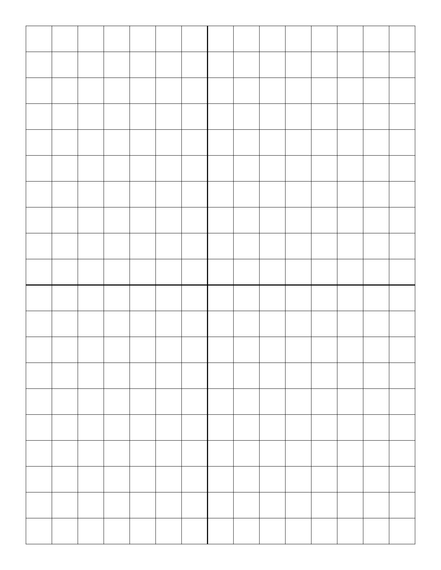 Grid Paper Printable 4 Quadrant Coordinate Graph Paper Templates Free Printables Lettering SVG Files Tools Apps