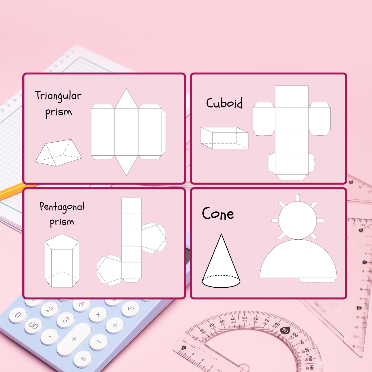 Free Printable 3D Shape Nets Made By Teachers Free Printable 3D Shape Nets Made By Teachers