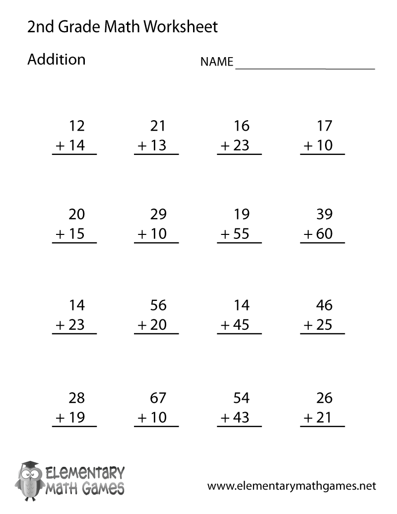 Free Printable Addition Worksheet For Second Grade Money Worksheets For 2nd Grade
