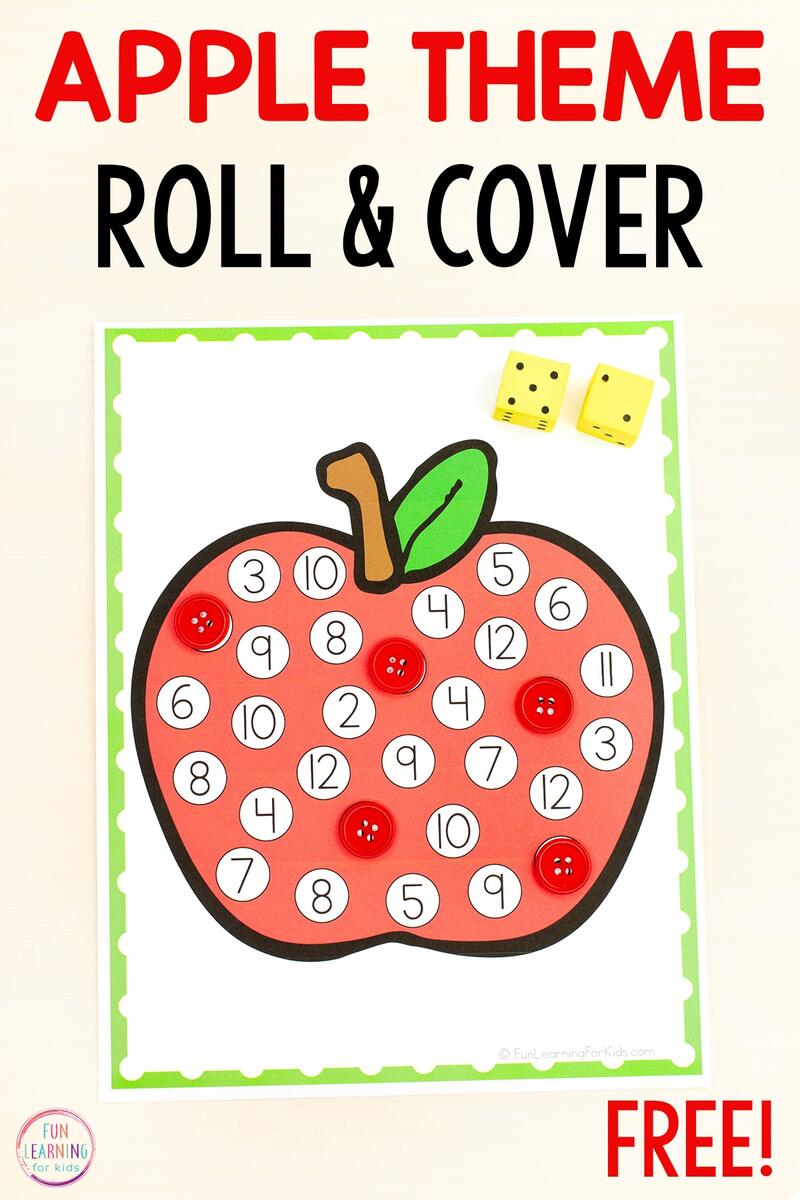 Gingerbread Roll And Cover The Number Mats Free Printable