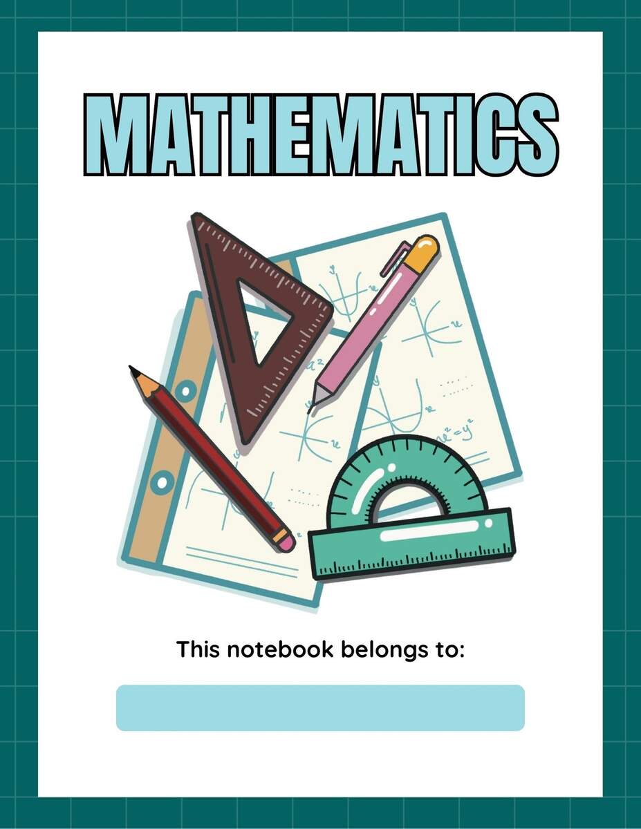 Free Printable Custom Math Notebook Cover Templates Canva Free Printable Custom Math Notebook Cover Templates Canva