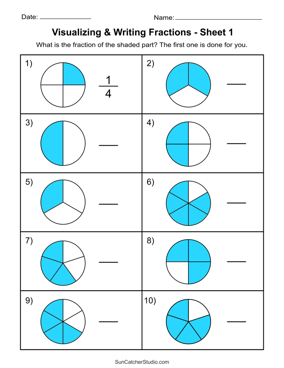 Free Printable Fractions And Decimals Worksheet For Seventh Grade