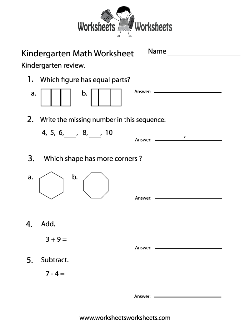 Free Printable Kindergarten Math Practice Worksheet Worksheets Library Math Worksheets Kindergarten Worksheets Library