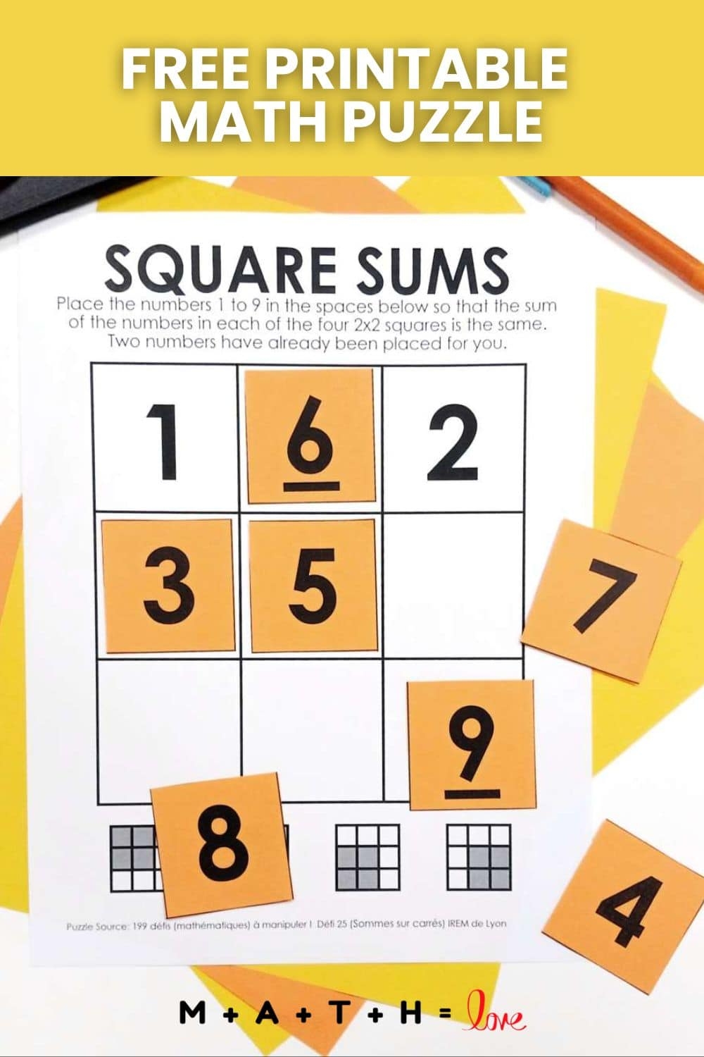 Free Printable Math Puzzles For The Classroom FREE PDFs Free Printable Math Puzzles For The Classroom FREE PDFs