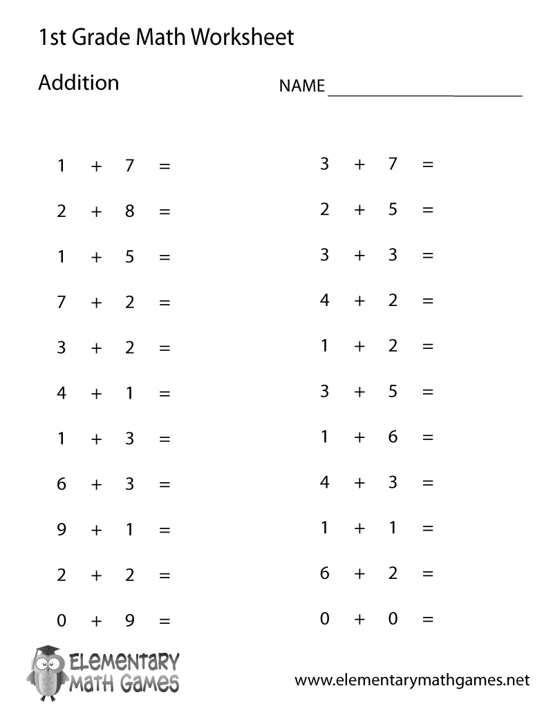 1st Grade Math Worksheets For Free ArgoPrep