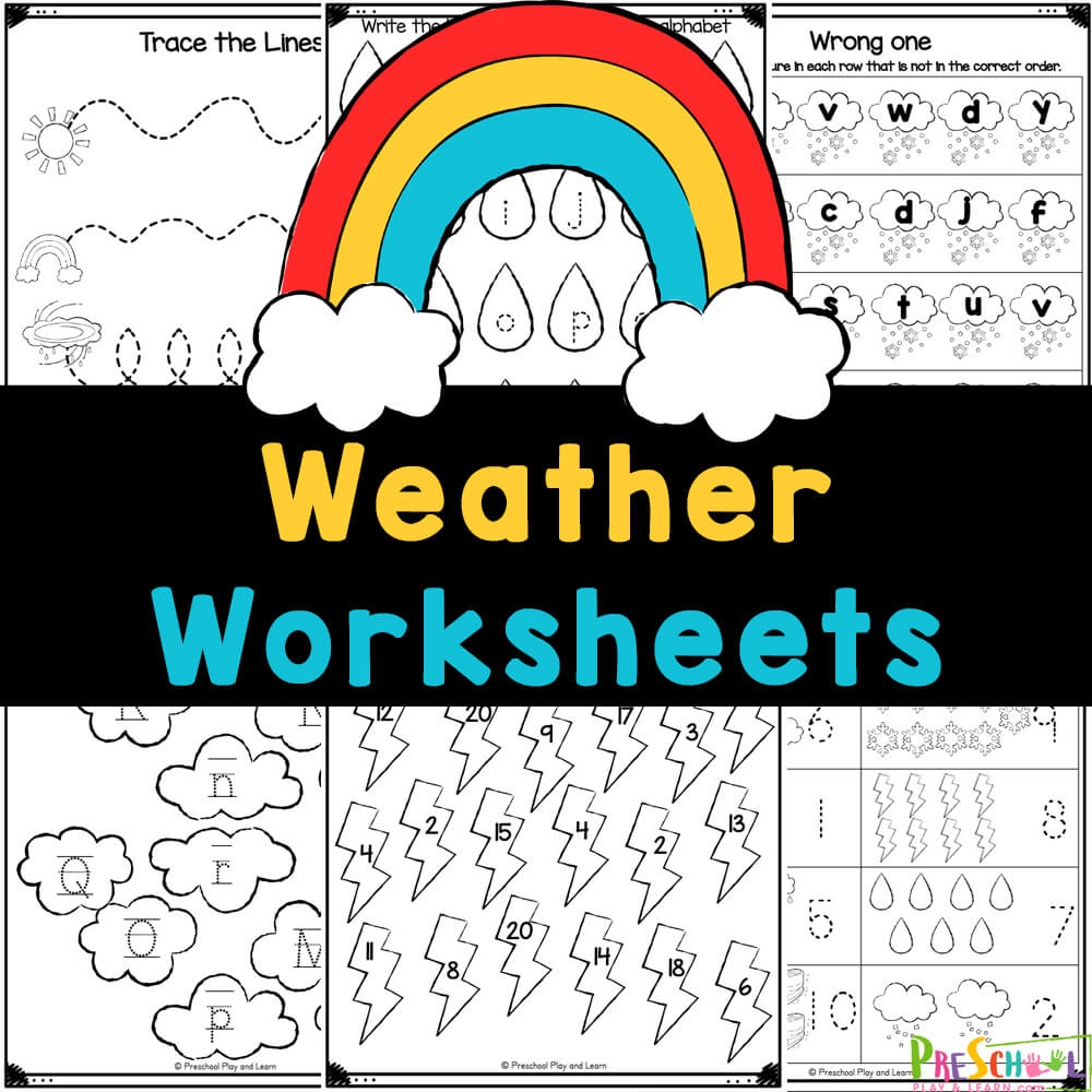 Free Printable Weather Worksheets For Preschoolers Kindergarten FREE Weather Graphing Activity Data Analysis For K 2