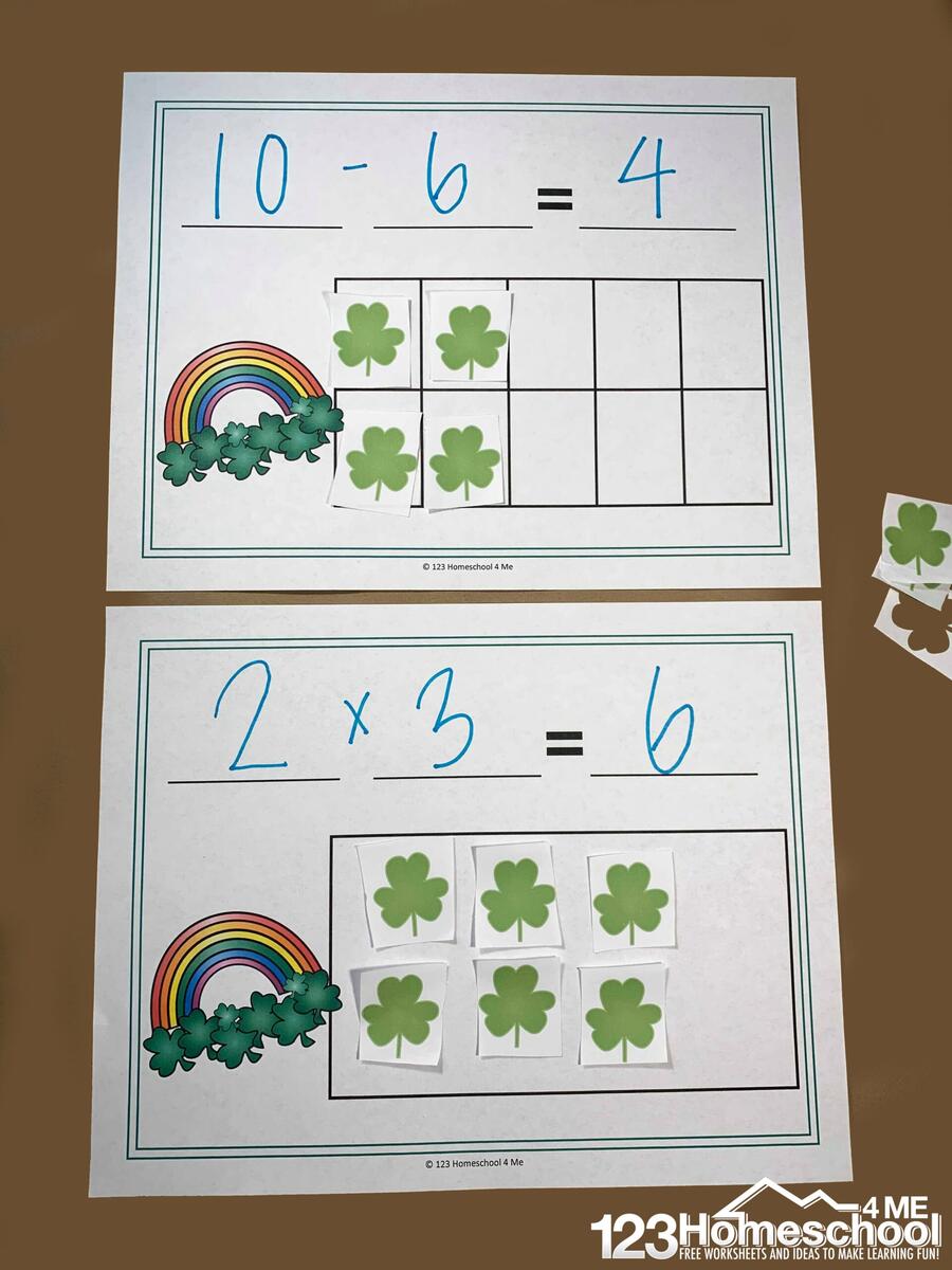 FREE St Patrick S Day Math Equation Mats Printable K 4th Grade FREE St Patrick S Day Math Equation Mats Printable K 4th Grade