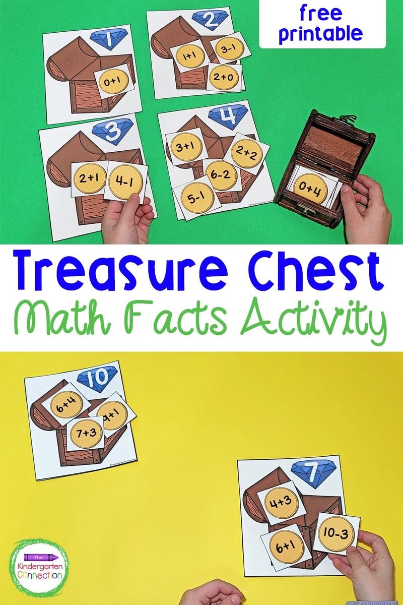 FREE Treasure Chest Math Facts Game FREE Treasure Chest Math Facts Game