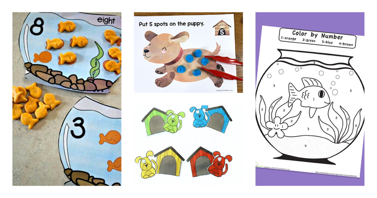 Fun 6 Great Pet Math Activities For Preschoolers Kids Activities Blog
