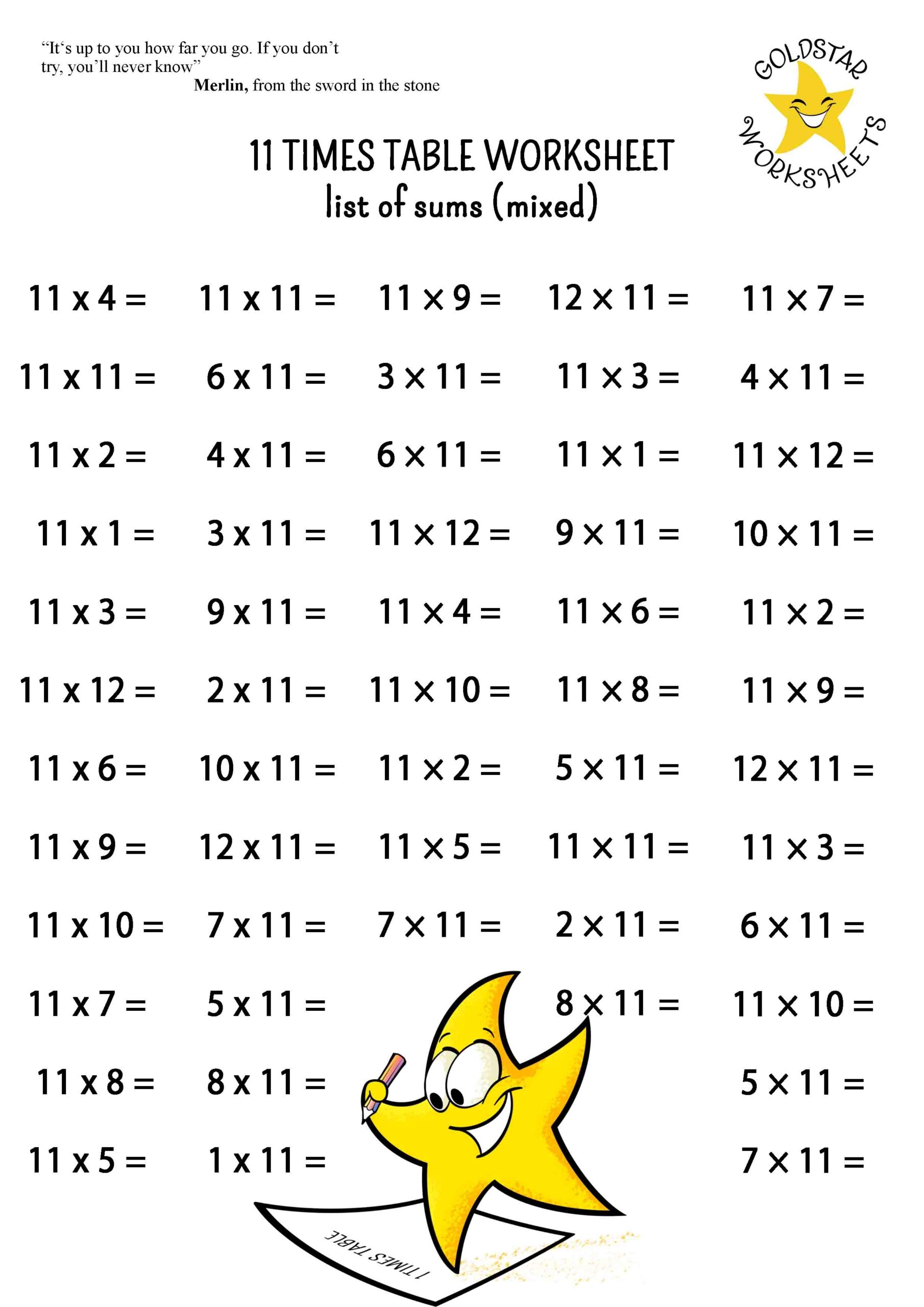 11 Times Table