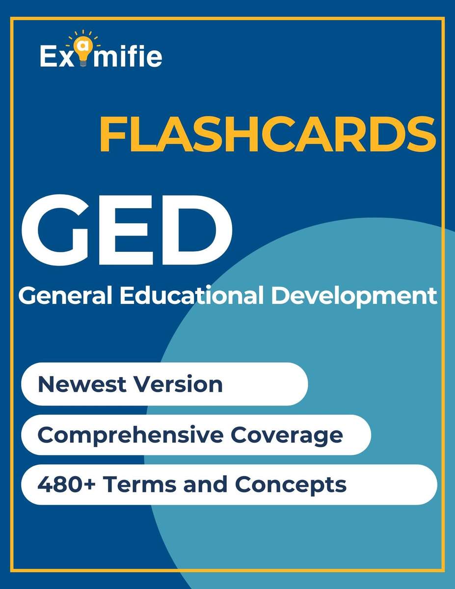 GED Flashcards 2025 General Educational Development 480 Key Concept Etsy