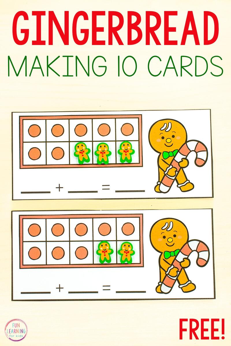 Gingerbread Making Ten Math Activity Gingerbread Making Ten Math Activity
