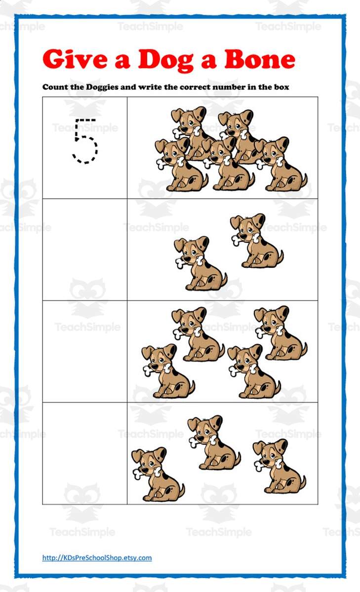 Give A Dog A Bone Animal Math Worksheets By Teach Simple Give A Dog A Bone Animal Math Worksheets By Teach Simple