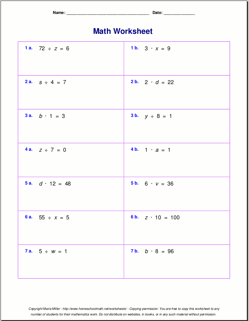 Grade 5 Multiplication Worksheets Grade 5 Multiplication Worksheets