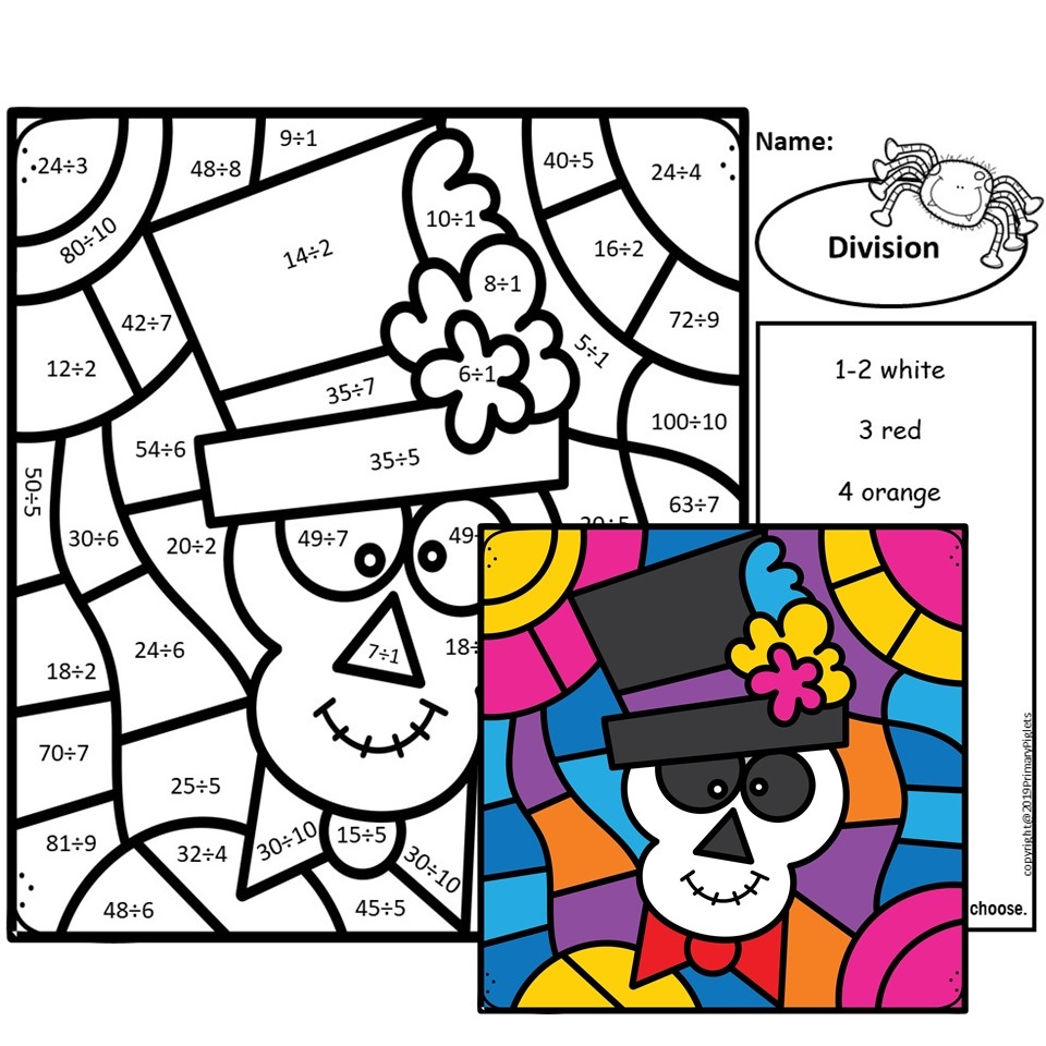 Halloween Color By Number Math Facts Bundle Made By Teachers Halloween Color By Number Math Facts Bundle Made By Teachers