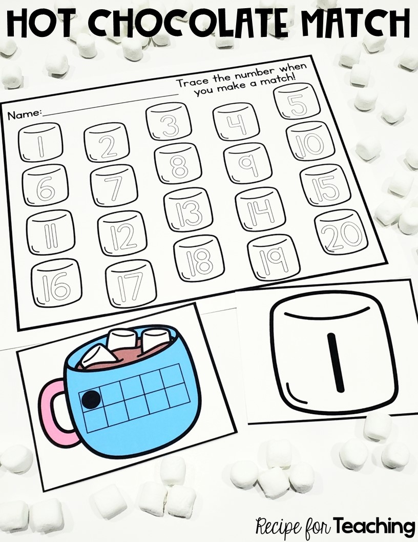 FREE Winter Hot Cocoa Multiplication And Division Math Worksheets