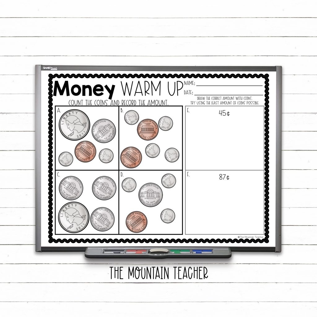 How To Teach Money In 2nd Grade The Mountain Teacher How To Teach Money In 2nd Grade The Mountain Teacher