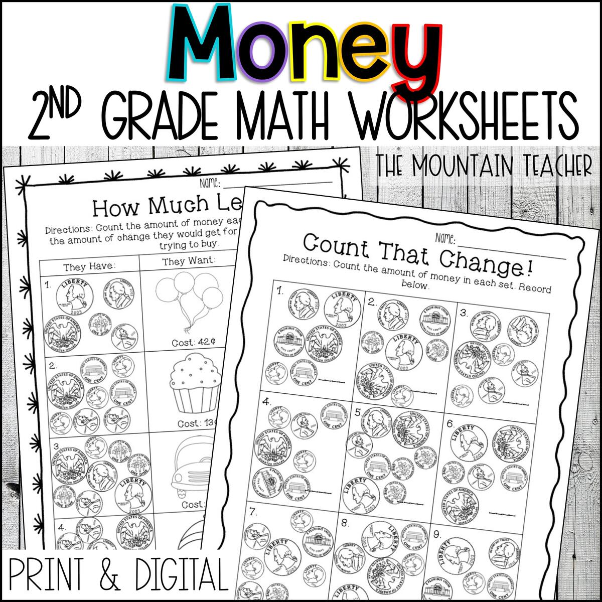 How To Teach Money In 2nd Grade The Mountain Teacher How To Teach Money In 2nd Grade The Mountain Teacher