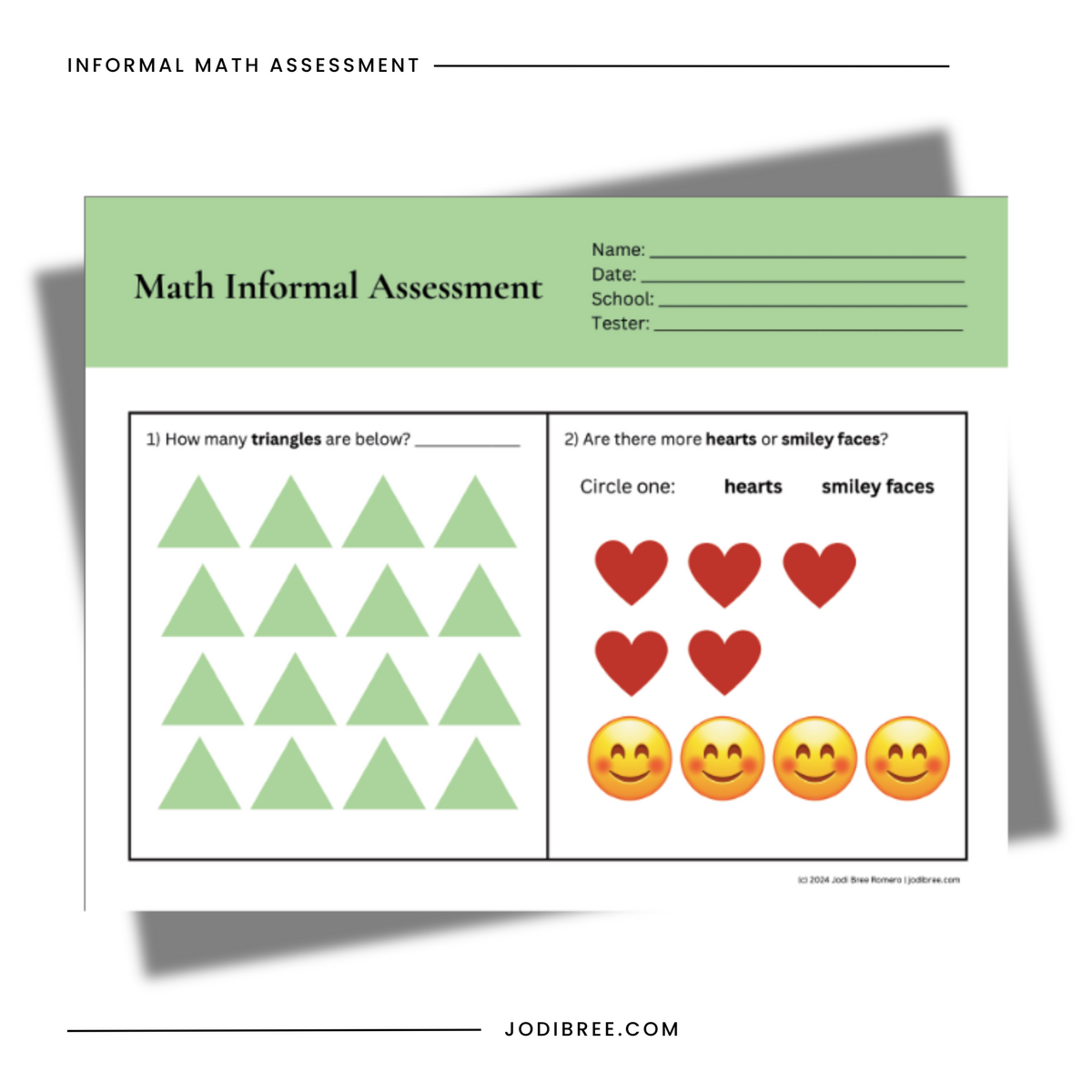 Informal Math Assessment Grades K 8 Printable PDF Classful Informal Math Assessment Grades K 8 Printable PDF Classful
