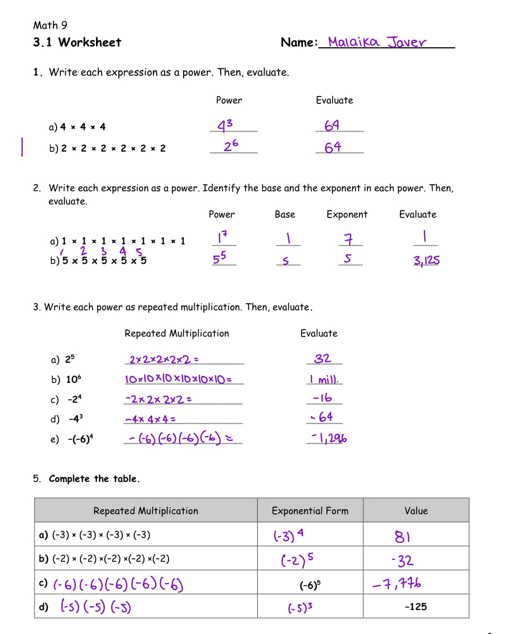 Kick Off Math 9 Malaika Javer Kick Off Math 9 Malaika Javer