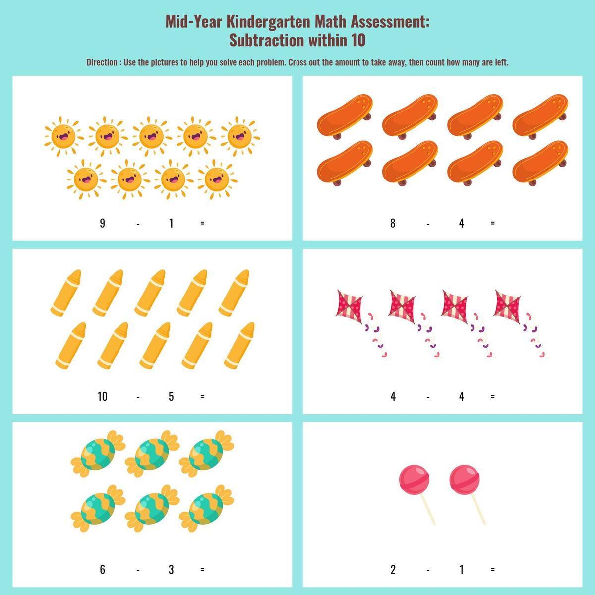 Kindergarten Assessment Math 10 Free PDF Printables Printablee