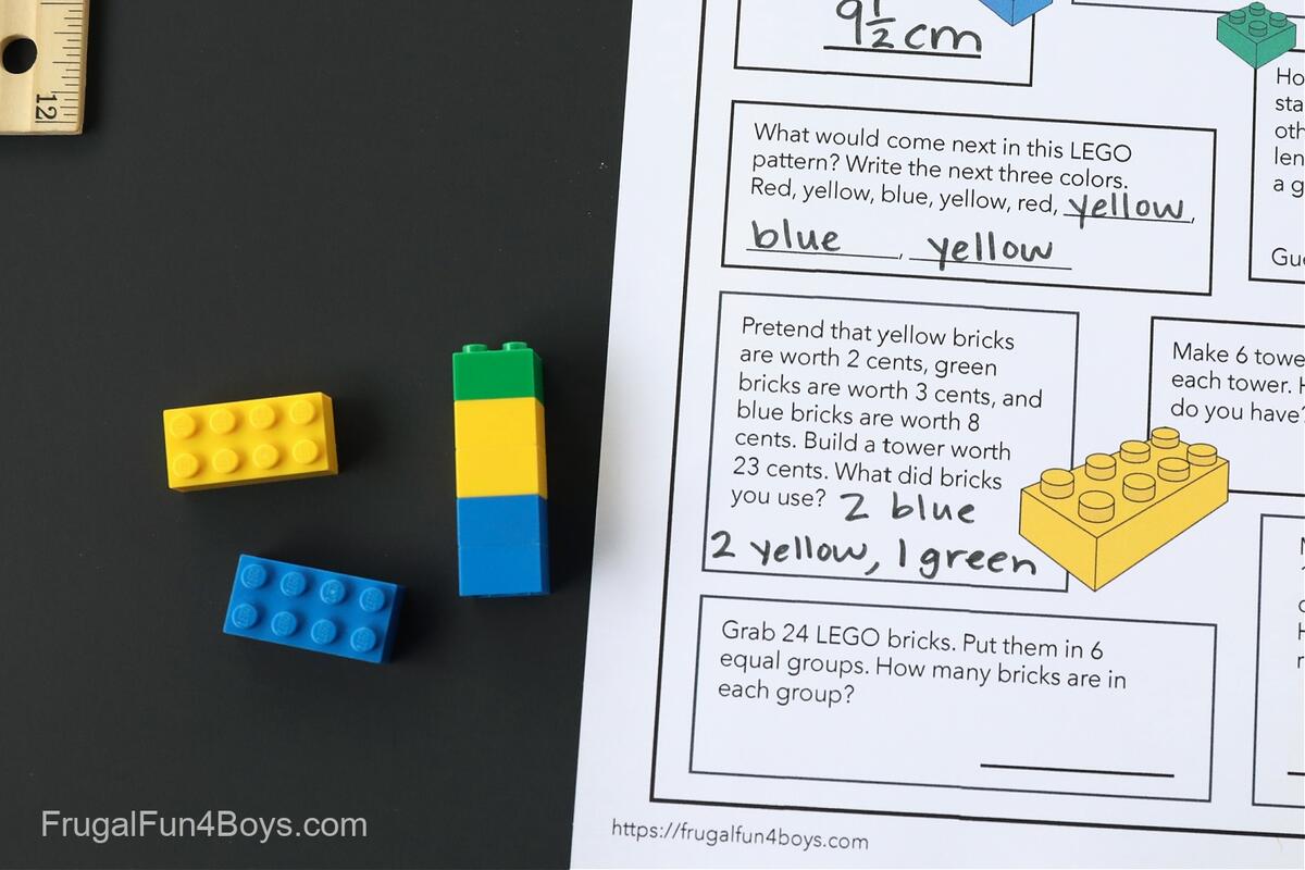 LEGO Math Investigation Printable Page Frugal Fun For Boys And Girls LEGO Math Investigation Printable Page Frugal Fun For Boys And Girls