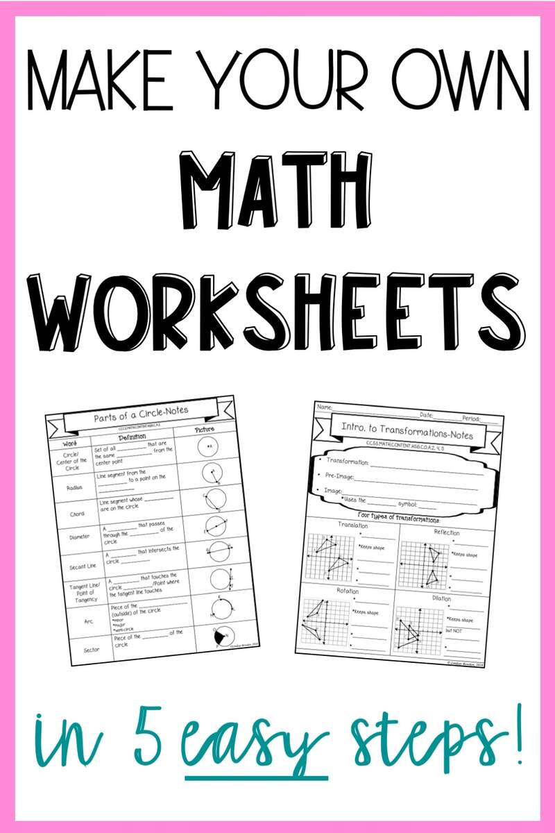 Make Your Own Math Worksheets In 5 Easy Steps Lindsay Bowden Worksheets Library Make Your Own Math Worksheets In 5 Easy Steps Lindsay Bowden Worksheets Library