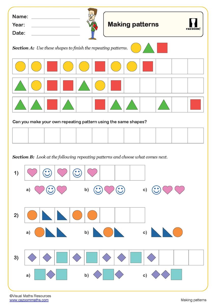 Making Patterns Worksheet Key Stage 1 PDF Geometry Worksheets Spin The Wheel Making 10 Worksheet Free Printable Digital PDF