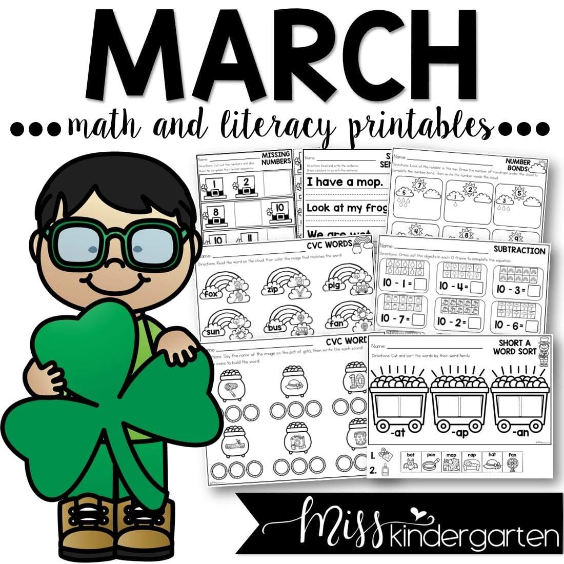 March Print And Go Printables Miss Kindergarten March Print And Go Printables Miss Kindergarten