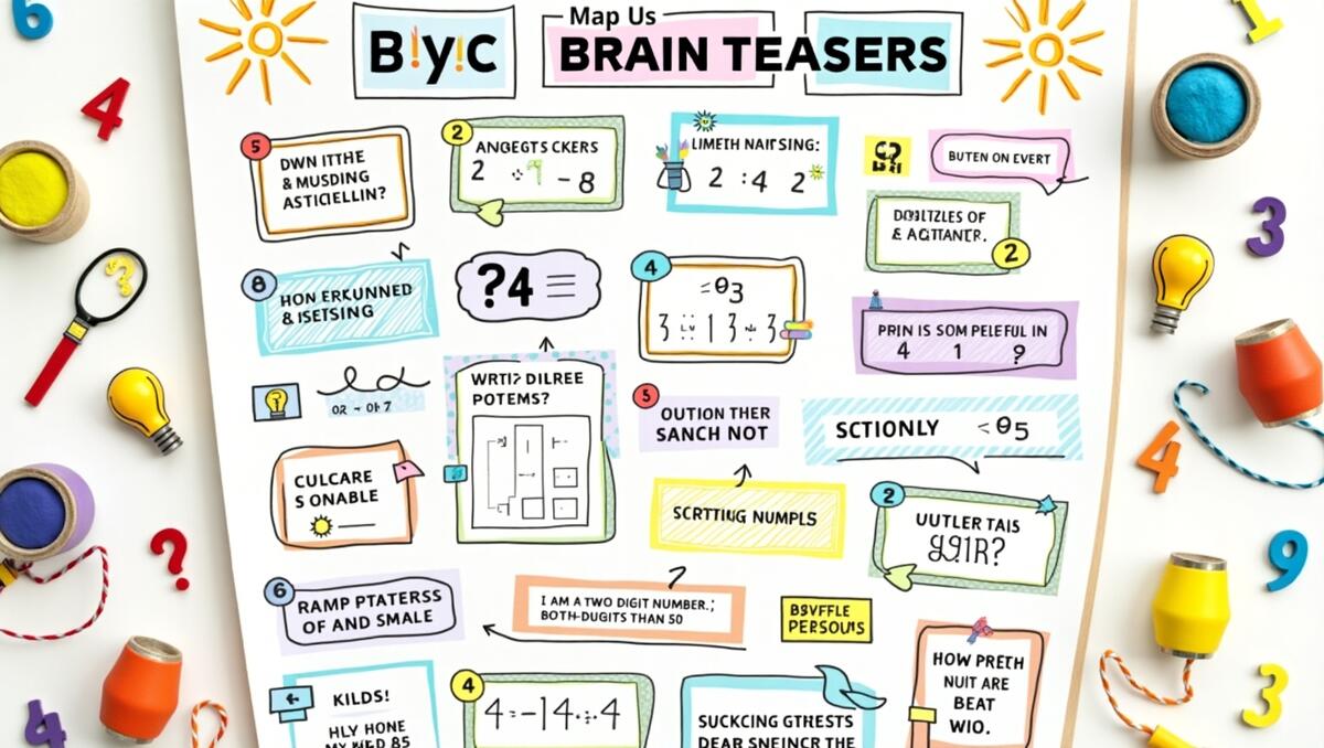 Math Brain Teasers For Kids Worksheet Top 10 Printables Ages 6 16