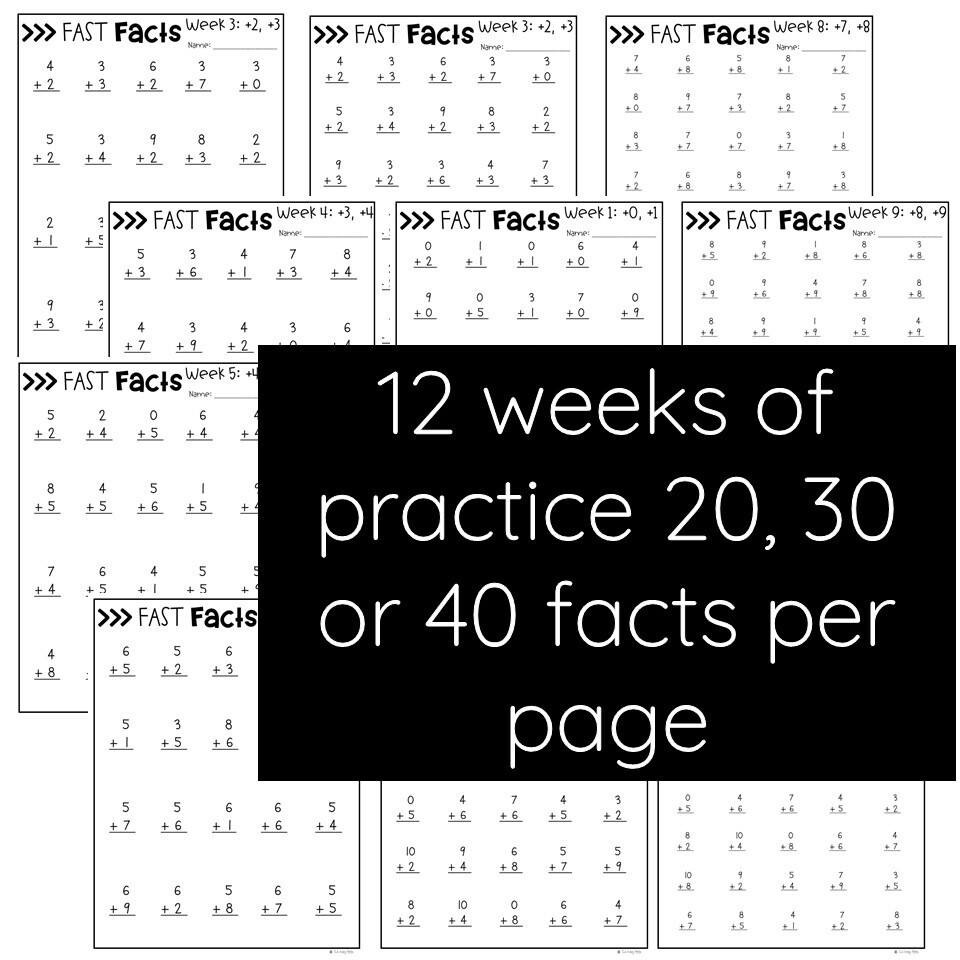 Math Fact Fluency Folders Addition And Subtraction Daily Practice Bundle Math Fact Fluency Folders Addition And Subtraction Daily Practice Bundle